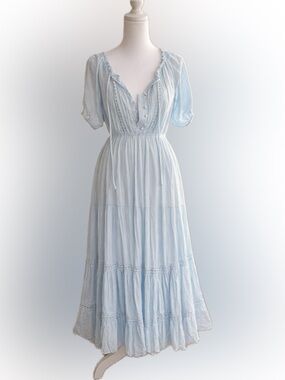 Hello Molly Blue Midi Dress NWT Size S | Graduation Bridal Birthday Winefest